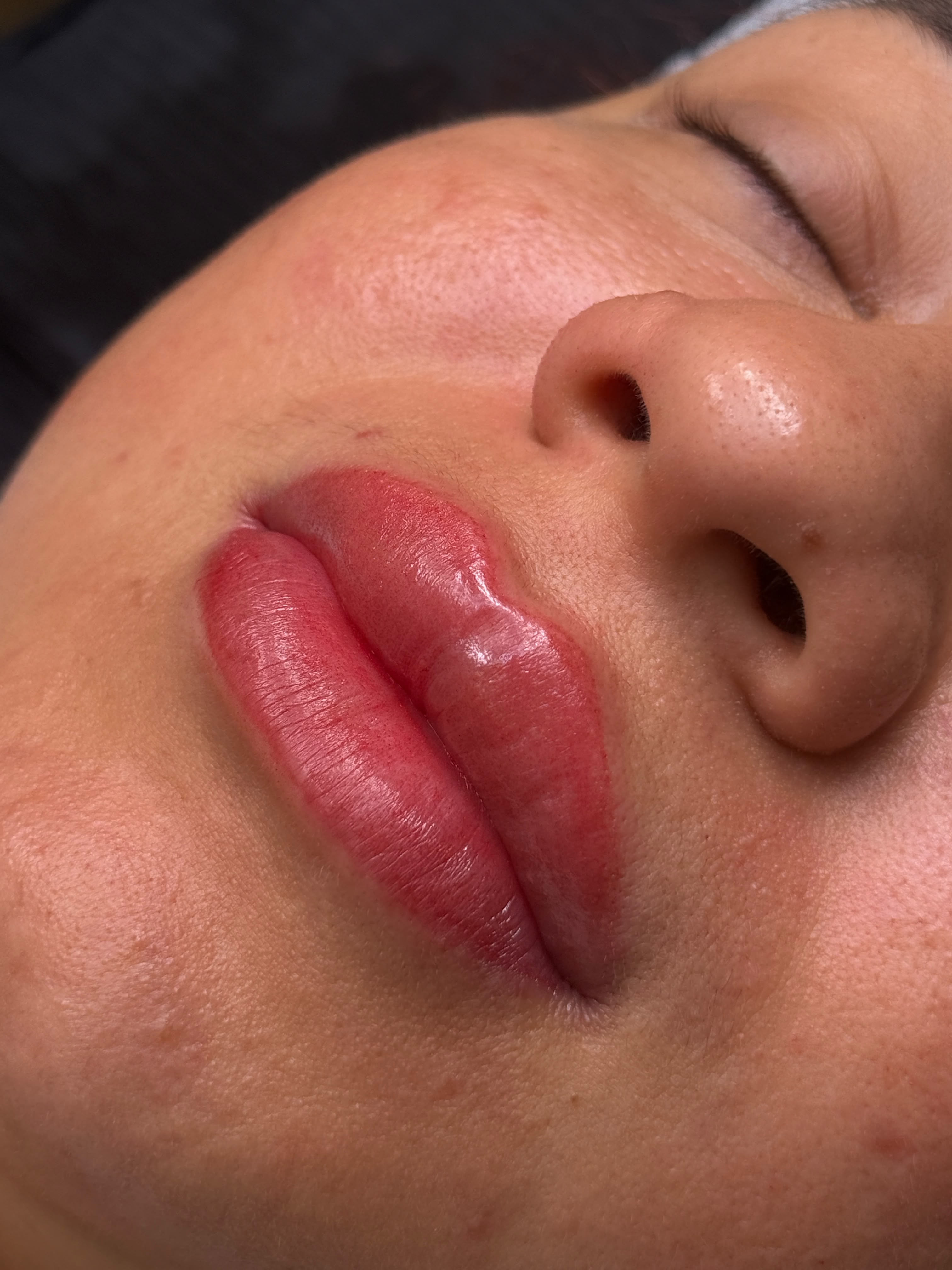 Resultado de micropigmentación de labios en Liora Microbeauty